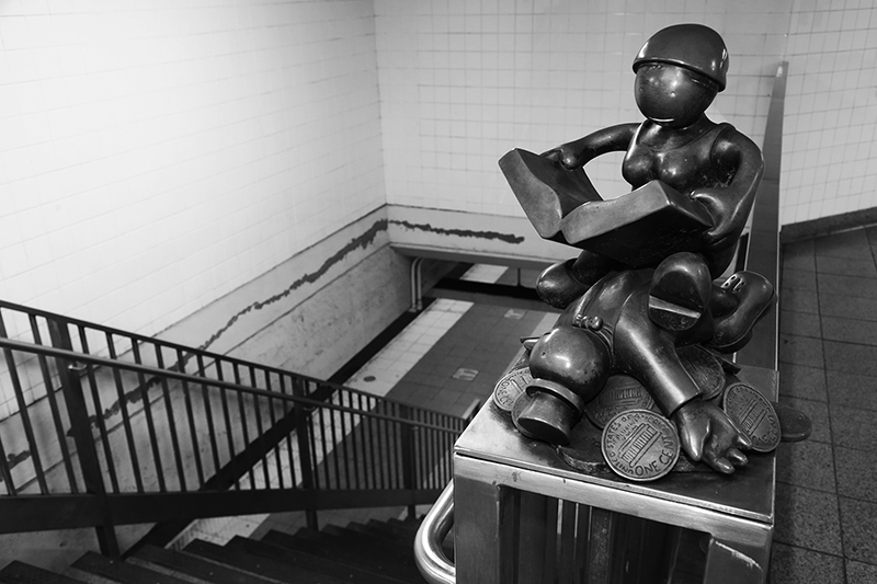 Subway Token Figures : Art : Subway : New York : Tom Otterness : New York : Personal Photo Projects :  Richard Moore Photography : Photographer : 